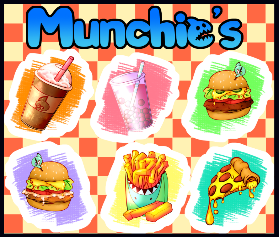 RAKUNGAKI = "MUNCHIE'S" STICKER SHEET - LIMITED HALLOWEEN DROP